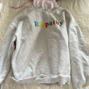 Light grey empathy sweatshirt